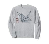 Origami Grue - Kanji Japonais pour la Paix et l'espoir Sweatshirt