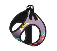 Origami Harnais réfléchissant pour chien Motif grues en papier Multicolore