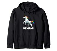 Origami Japonais Licorne Arc-en-Ciel Anime Sweat à Capuche