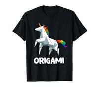 Origami Japonais Licorne Arc-en-Ciel Anime T-Shirt