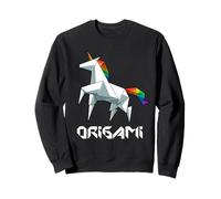 Origami Japonais Licorne Arc-en-Ciel Origami Fantaisie Sweatshirt