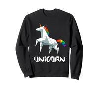 Origami Japonais Licorne Arc-en-Ciel Sweatshirt