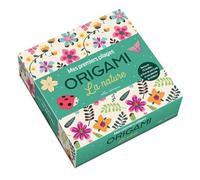 Origami - La nature - Mes premiers pliages (coffret): Retrouve : 75 feuilles, un livre de pas-à-pas et une planche de stickers !