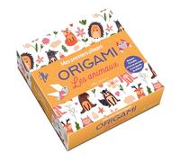 Origami - Les animaux - Mes premiers pliages (coffret): avec 75 feuilles, un livre de pas-à-pas et une planche de stickers !