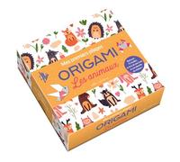 Mila Professional Coffret Origami Les animaux - Mes premiers pliages – 75 feuilles, stickers, livre