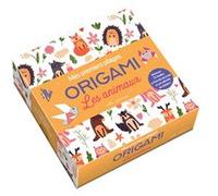 Mila Professional Coffret Origami Les animaux - Mes premiers pliages – 75 feuilles, stickers, livre