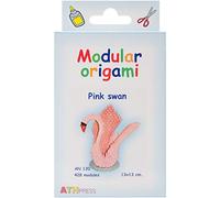 Origami modulaire 428-Pièces - Set Papier Petit Cygne, Rose