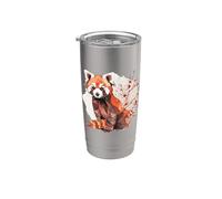 Origami Panda Rouge Kawaii Japon Petits Pandas Chat Ours Gobelet isotherme en acier inoxydable double paroi