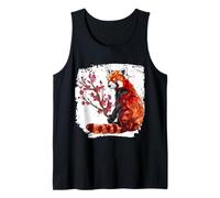 Origami Panda Rouge Kawaii Kimono Petits Pandas Chat Ours Débardeur