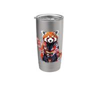 Origami Panda Rouge Kawaii Kimono Petits Pandas Chat Ours Gobelet isotherme en acier inoxydable double paroi