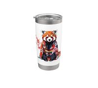 Origami Panda Rouge Kawaii Kimono Petits Pandas Chat Ours Gobelet isotherme en acier inoxydable double paroi