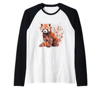 Origami Panda Rouge Kawaii Kimono Petits Pandas Chat Ours Manche Raglan