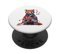 Origami Panda Rouge Kawaii Kimono Petits Pandas Chat Ours PopSockets PopGrip Adhésif