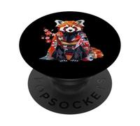 Origami Panda Rouge Kawaii Kimono Petits Pandas Chat Ours PopSockets PopGrip Adhésif