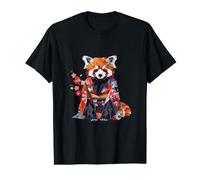 Origami Panda Rouge Kawaii Kimono Petits Pandas Chat Ours T-Shirt Graphique avec Valeur