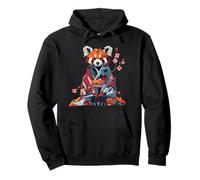 Origami Panda Rouge Kimono Kawaii Petits Pandas Chat Ours Sweat à Capuche