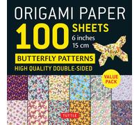 Origami Paper 100 Sheets Butterfly Patterns 6 (15 Cm)