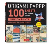 Origami Paper 100 sheets Hokusai Prints 8" 21 cm /anglais