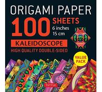 Origami Paper 100 Sheets Kaleidoscope: Tuttle Origami Paper: High-quality Double-sided Origami Sheets Printed With 12 Different Patterns: Instructions for 6 Projects Included