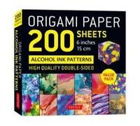 Origami Paper 200 Sheets Alcohol Ink Patterns 6 (15 Cm)