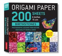 Origami Paper 200 Sheets Birthstones: Photographic Designs from Nature: High Quality Double-Sided