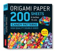 Origami Paper 200 Sheets Candy Patterns 6 (15 Cm)