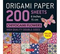 Origami Paper Chiyogami Flowers: Tuttle Origami Paper: Double Sided Origami Sheets Printed With 12 Different Designs - Instructions for 6 Projects Included