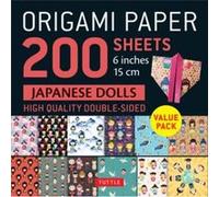 Origami Paper Japanese Dolls: Tuttle Origami Paper: Double Sided Origami Sheets Printed With 12 Different Designs - Instructions for 6 Projects Included