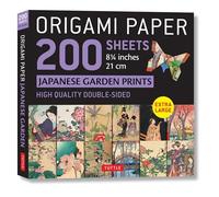 Origami Paper 200 Sheets Japanese Garden Prints 8 1/4in 21cm: High-quality Double Sided Origami Sheets With 12 Different Prints - Instructions for 6 Projects Included