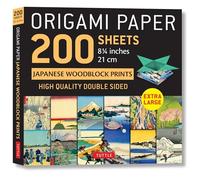 Origami Paper 200 Sheets Japanese Woodblock Prints: Extra Large Tuttle Origami Paper: High-quality Double Sided Origami Sheets Printed With 12 Different Prints (Instructions for 6 Projects Included)