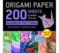 Origami Paper 200 Sheets Marbled Patterns: 6 inches 15 cm