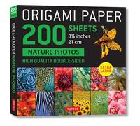 Origami Paper 200 Sheets Nature Photos: Extra Large Tuttle Origami Paper: High-quality Double Sided Origami Sheets Printed With 12 Different Photographs Instructions for 6 Projects Included