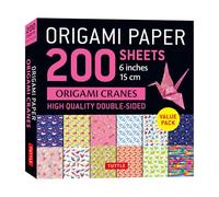 Origami Paper 200 Sheets Origami Cranes 6" (15 Cm): Tuttle Origami Paper: Double-sided Origami Sheets Printed With 12 Designs (Instructions for 5 Projects Included)