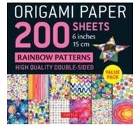 Origami Paper 200 sheets Rainbow Patterns 6 15 cm Origami Paper 200 sheets Rainbow Patterns 6 15 cm (Auteur)
