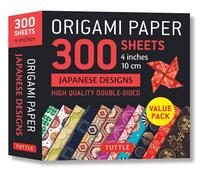 Origami Paper 300 Sheets Japanese Designs: High-Quality Double-Sided, 4 inches 10 cm