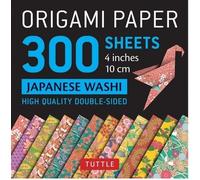 Origami Paper 300 Sheets Japanese Washi Patterns 4 (10 Cm)