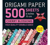 Origami Paper 500 Sheets Cherry Blossoms: Tuttle Origami Paper: High-quality Double-sided Origami Sheets Printed With 12 Different Patterns Instructions for 6 Projects Included