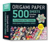 Origami Paper 500 Sheets Flower Patterns: Tuttle Origami Paper: High-quality Double-sided Origami Sheets Printed With 12 Different Patterns Instructions for 6 Projects Included
