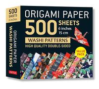 Origami Paper 500 Sheets Japanese Washi Patterns 6" (15 CM): Tuttle Origami Paper: High-Quality Double-Sided Origami Sheets Printed with 12 Different Designs (Instructions for 6 Projects Included)