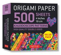 Origami Paper 500 Sheets Kaleidoscope Patterns 4 Inches 10 Cm: High-Quality Double-Sided