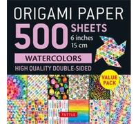 Origami Paper 500 Sheets Rainbow Watercolors 6 in 15 Cm: Tuttle Origami Paper: High Quality Double-Sided Origami Sheets Printed With 12 Different Designs - Instructions for 5 Projects Included