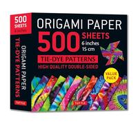 Origami Paper 500 Sheets Tie-dye Patterns 6" (15 Cm): Double-sided Origami Sheets Printed With 12 Designs (Instructions for 6 Projects Included)
