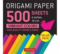 Origami Paper 500 sheets Vibrant Colors 4 10 cm by Tuttle Publishing Unknown (Auteur)