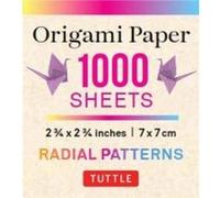 Origami Paper Color Bursts 1,000 Sheets 2 3/4 in - 7 Cm: 12 Unique Designs with Solid Colors on the Back, Perfect for Origami Cranes & Other Projects