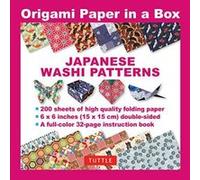 Origami Paper in a Box - Japanese Washi Patterns 200 sheets: 6x6 Inch High-Quality Origami Paper & 32-page Instructional Book - [Version Originale] Inconnu (Auteur)