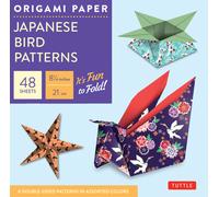 Origami Paper - Japanese Bird Patterns - 8 1/4" - 48 Sheets: Tuttle Origami Paper: Origami Sheets Printed With 8 Different Designs: Instructions For 7 Projects Included