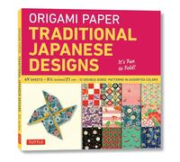 Origami Paper Traditional Japanese Designs: Large 81/4" It's Fun to Fold.