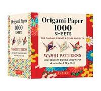 Origami Paper Japanese Washi 1,000 Sheets 4" 10 Cm: Tuttle Origami Paper: High-quality Double-sided Origami Sheets Printed With 12 Different Designs Instructions for Origami Crane Included
