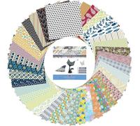 Origami Papier - 120 Feuilles au Format 15x15 cm - 40 Motifs Différents : Chats, Cupcakes, Aztèque - Créez de Magnifiques Origamis : Fleurs, Grues, Hiboux, Animaux - MozArt Supplies