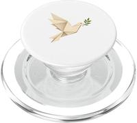 Origami Peace Dove Olive Branch Minimaliste Design PopSockets PopGrip pour MagSafe